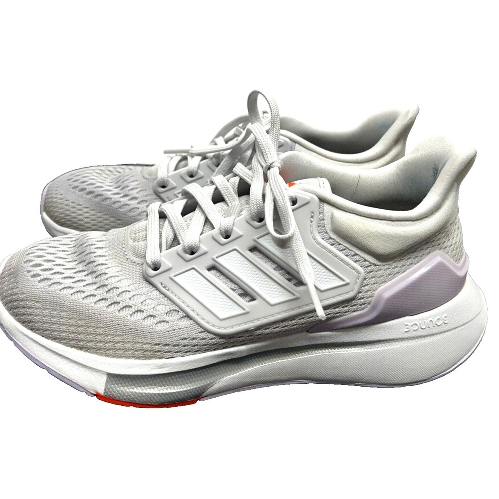 Adidas EQ21 Run Womens Size 6 Athletic White Running Shoes